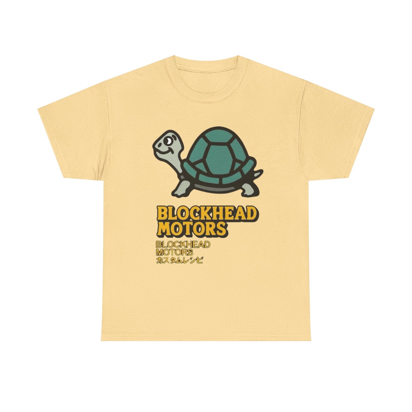 Blockhead Motors Vintage Graphic T Shirt Unisex Heavy Cotton Tee