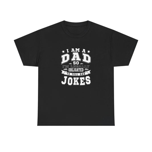Dad Jokes Humor Graphic T Shirt Unisex Heavy Cotton Tee