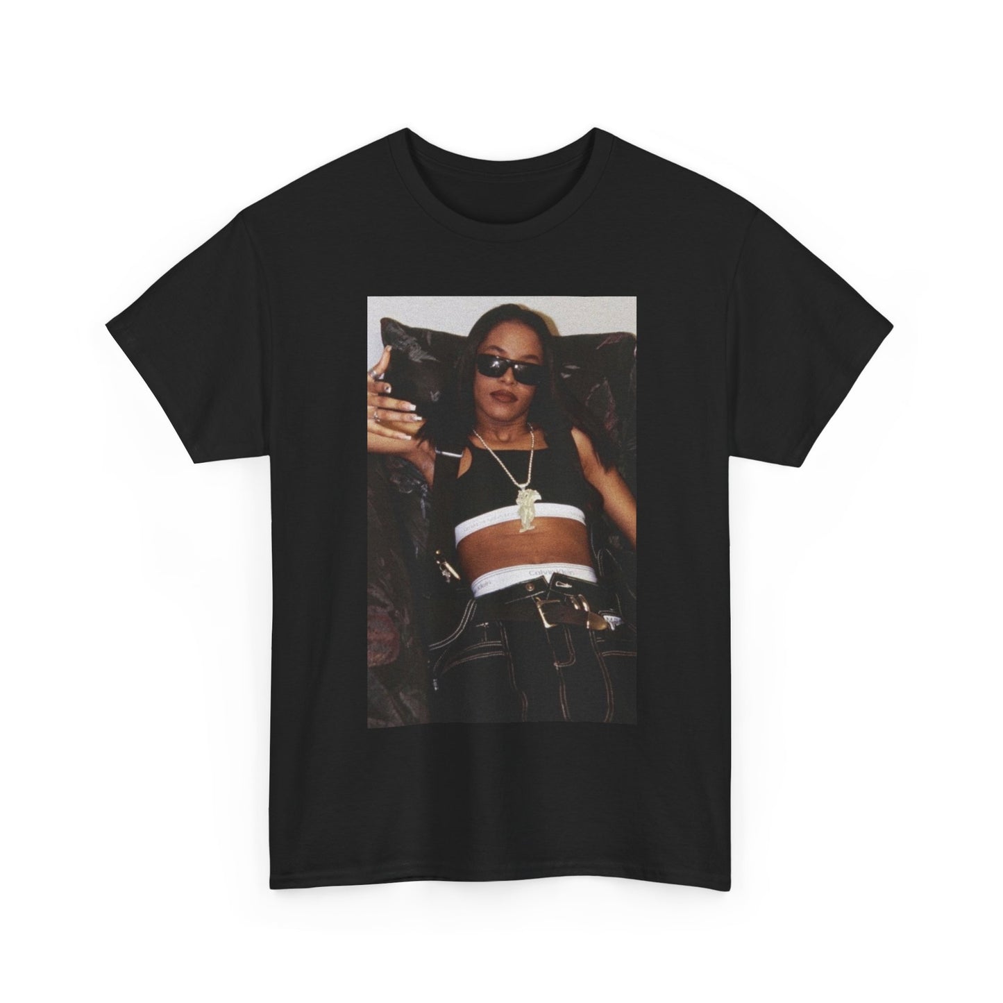 Aaliyah Tshirt Vintage DMX Graphic Hip Hop Unisex Heavy Cotton Tee