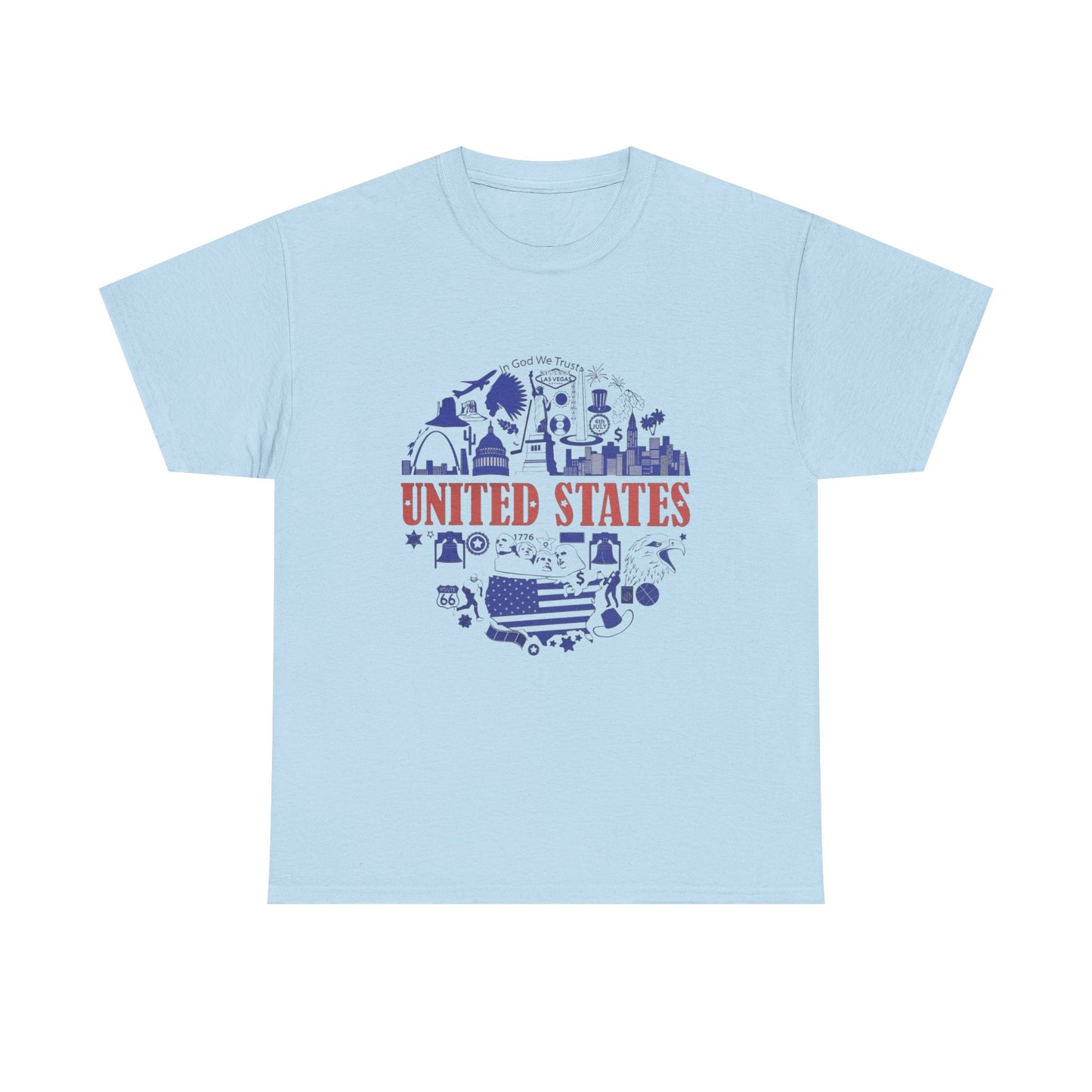 United States In God We Trust Graphic T Shirt NEW Adult Tee