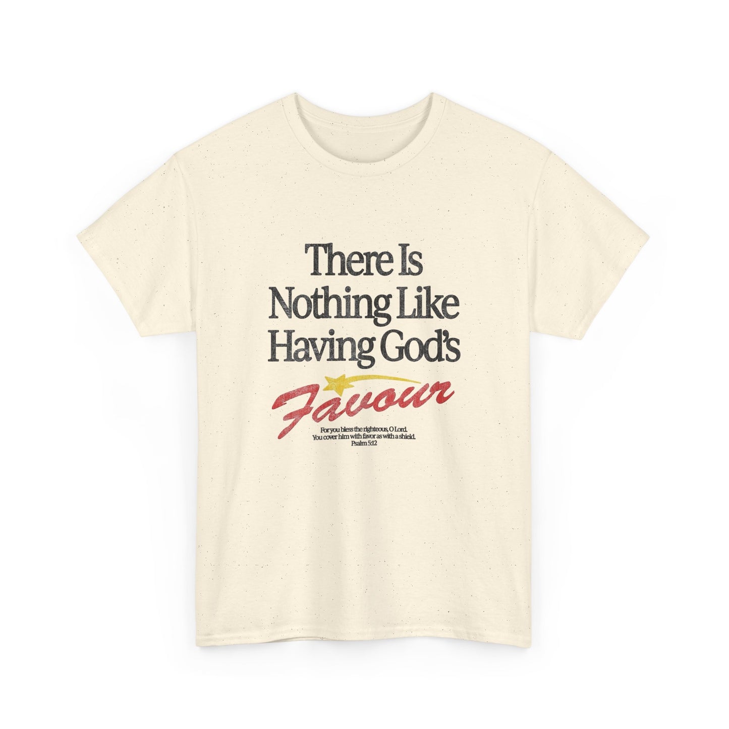 Gods Favour Jesus Graphic T Shirt NEW Vintage Unisex Heavy Cotton Tee