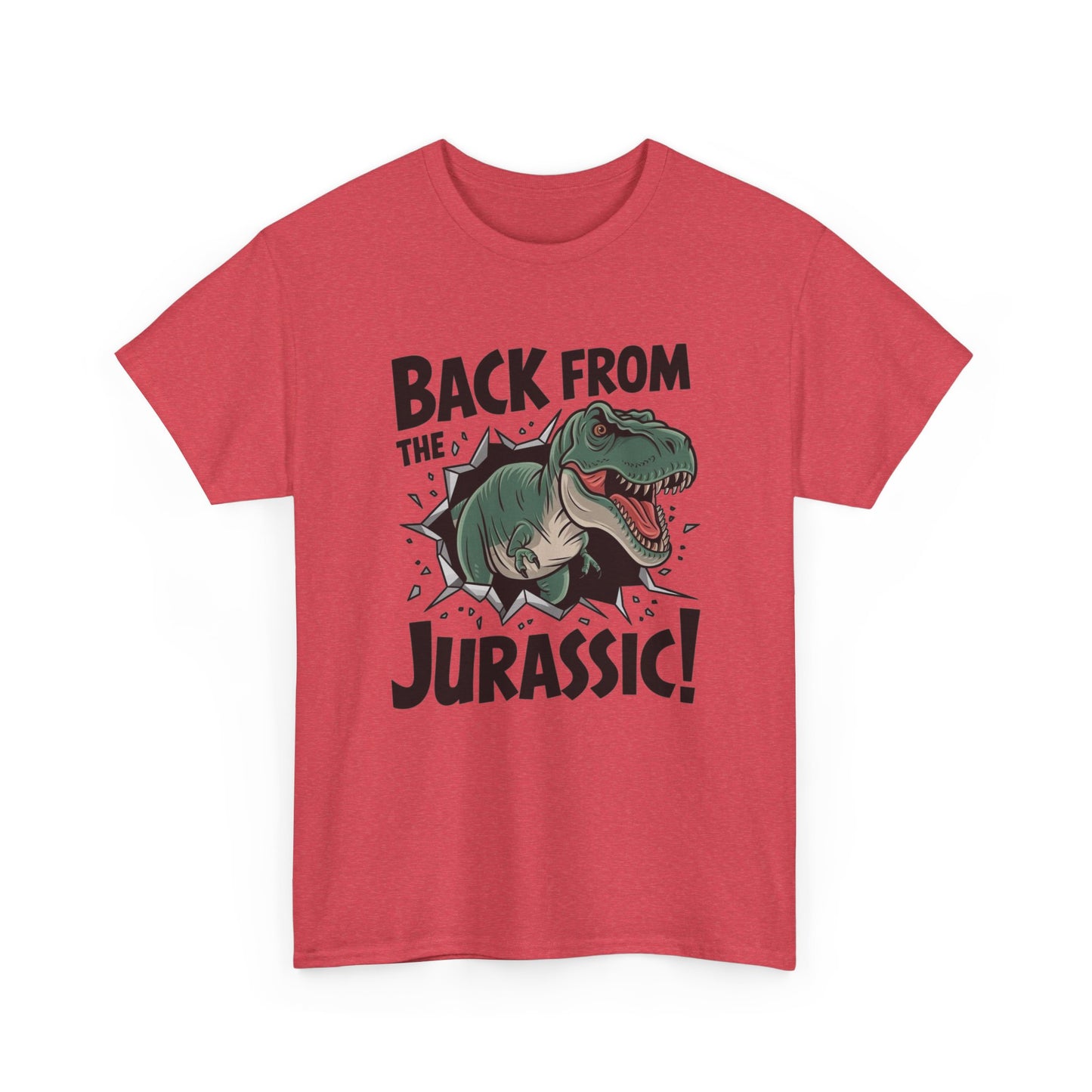 Back From The Jurassic Graphic T Shirt Unisex Heavy Cotton Tee