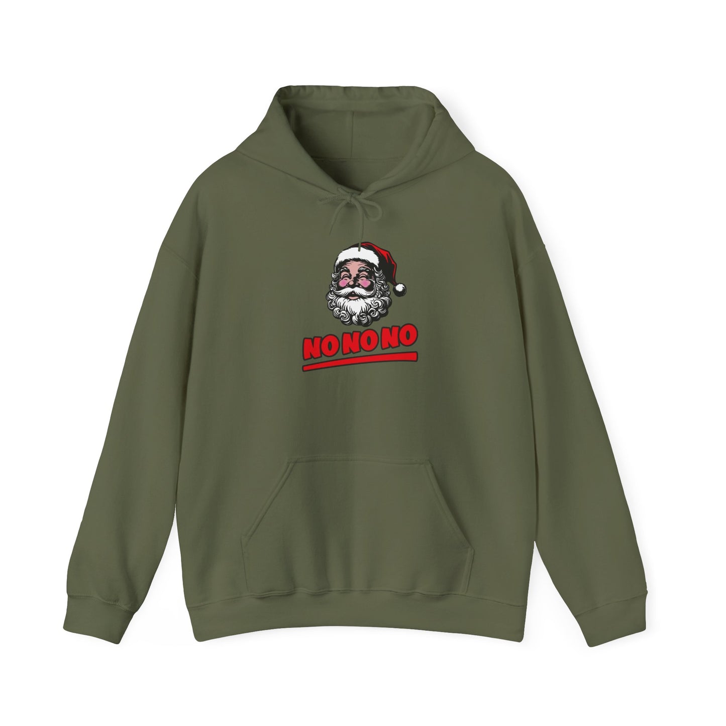 Santa Funny Christmas Graphic Hoodie Unisex Heavy Blend™ Hooded Sweatshirt