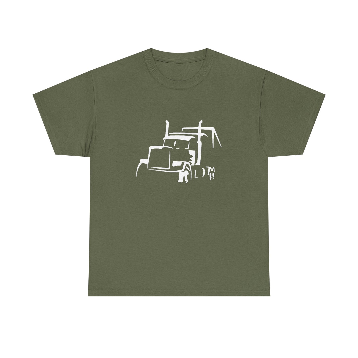 Semi Truck Trailer Hauling Graphic T Shirt NEW Adult Regular Sizing Tee