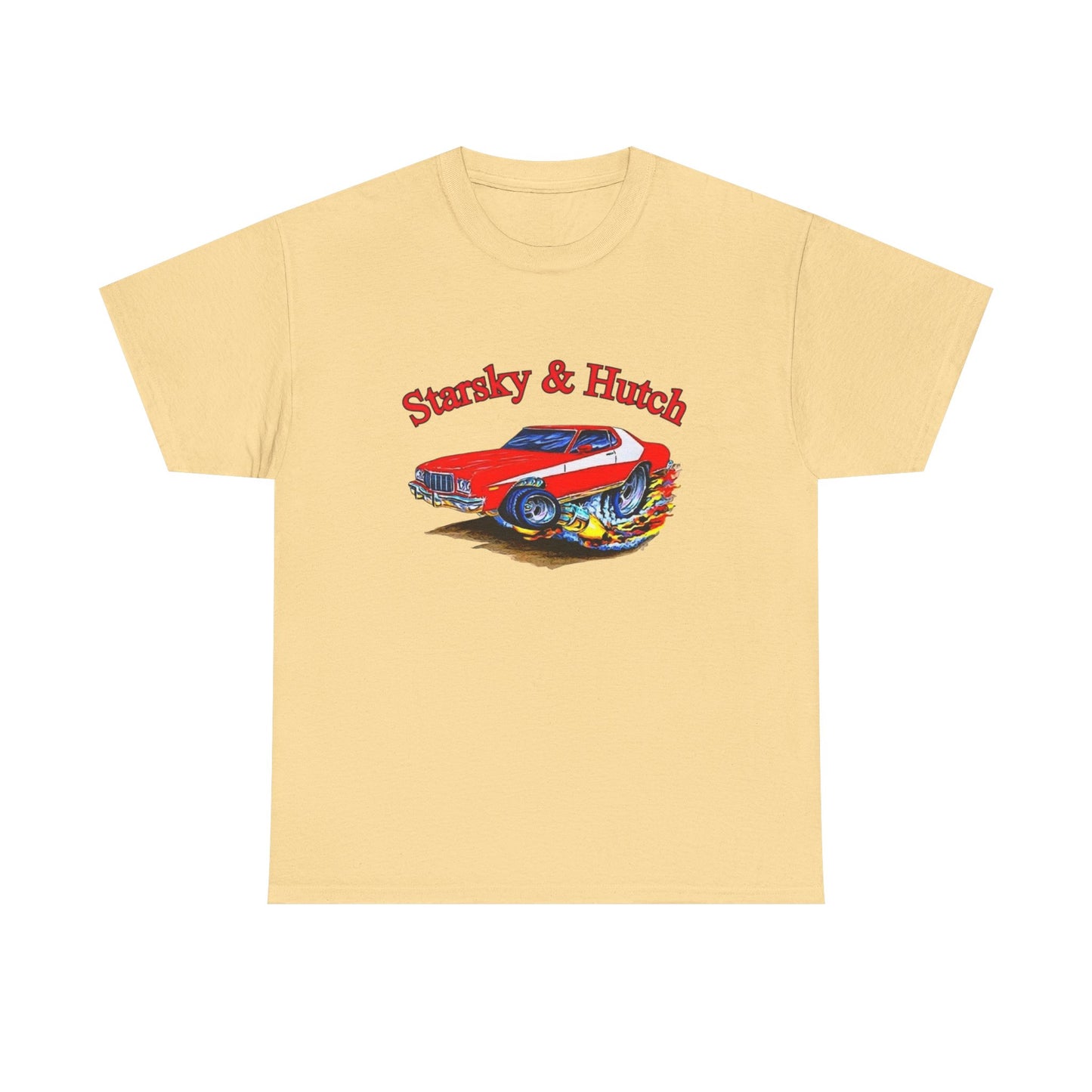 Starsky And Hutch Funny Vintage Graphic T Shirt Unisex Heavy Cotton Tee