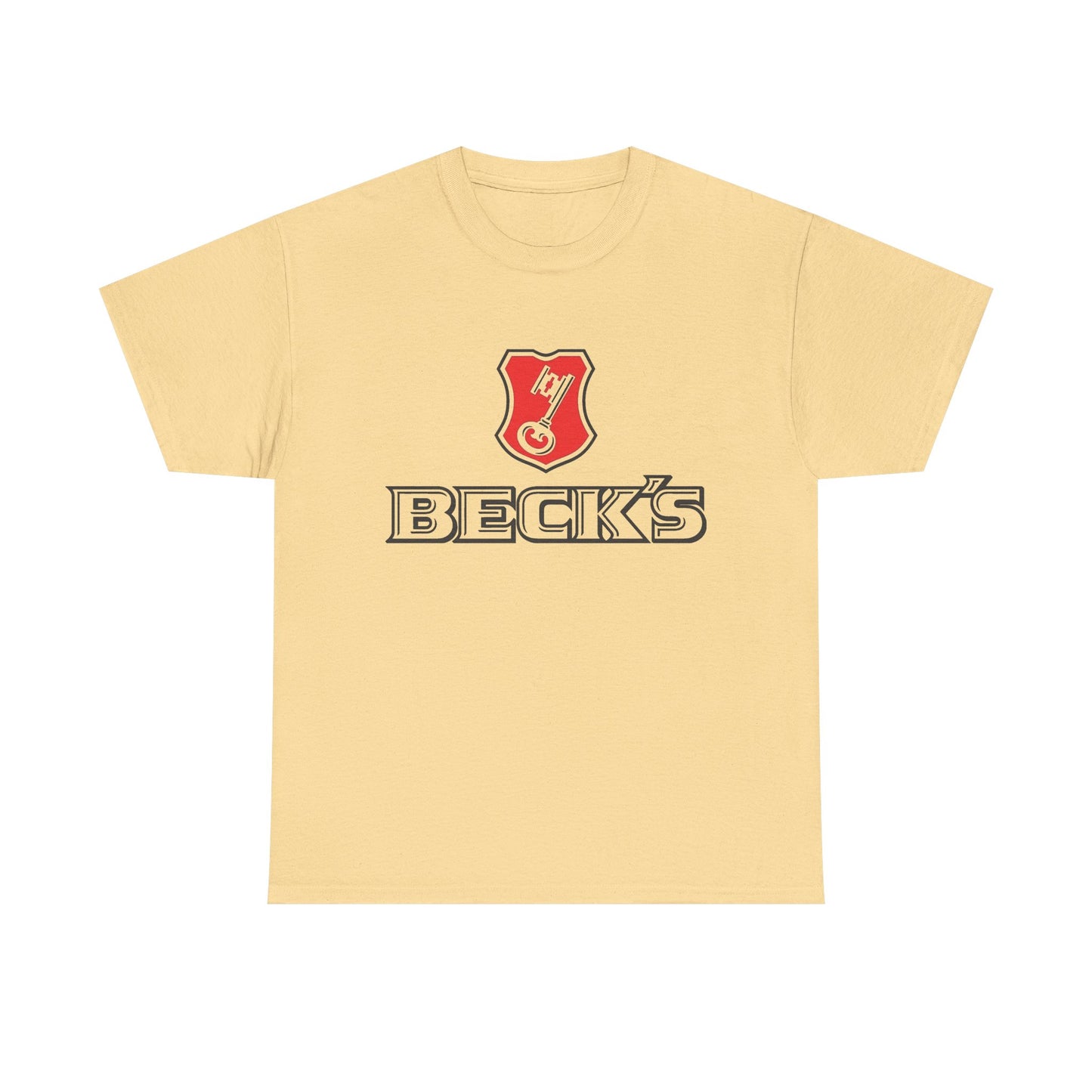 Becks Beer Retro Design Graphic T Shirt NEW Unisex Heavy Cotton Tee