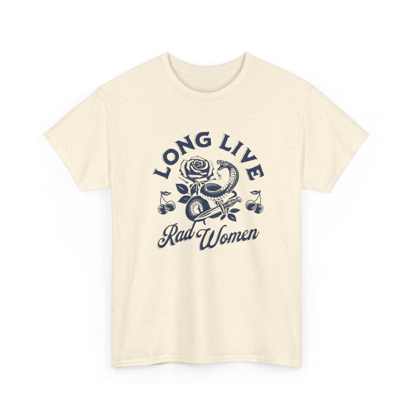 Long Live Rad Women Funny Graphic T Shirt Unisex Heavy Cotton Tee GIFT