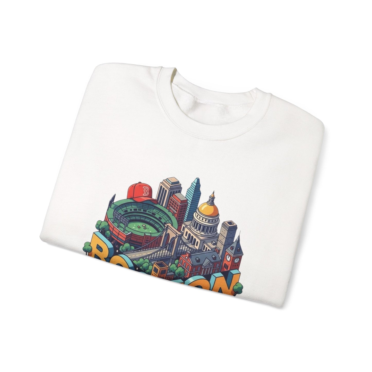 Boston Graphic Sweater NEW Unisex Heavy Blend™ Crewneck Sweatshirt