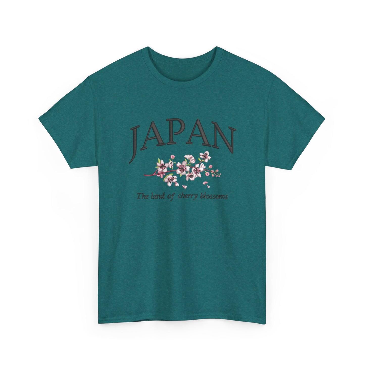 Japan Land Of The Cherry Blossoms Graphic T Shirt NEW Unisex Heavy Cotton Tee