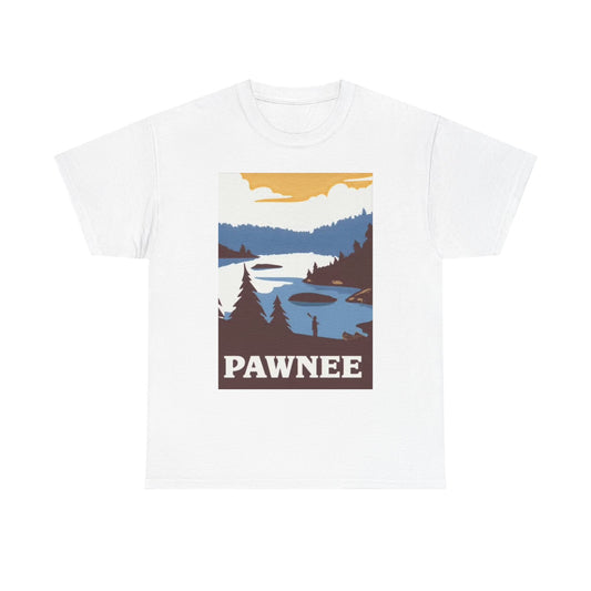 Pawnee Parks And Recreation T Shirt BRAND NEW Apparel Unisex Heavy Cotton Tee