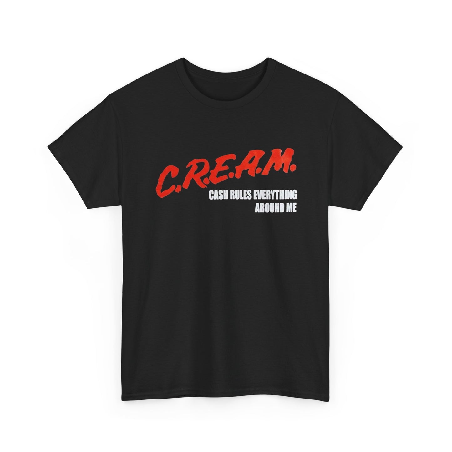 Cream Cash Rules Everything Around Me Wu Tang Graphic T Shirt Heavy Cotton