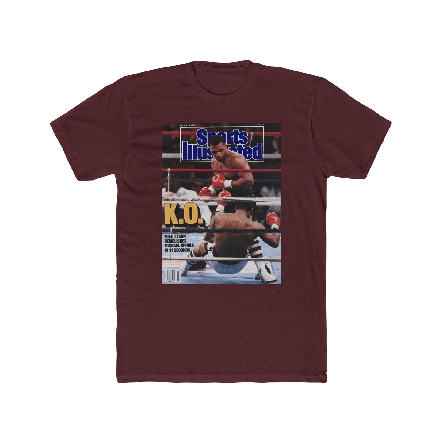 Mike Tyson Tshirt vintage New York  Men's Cotton Crew Tee boxing mma wrestling