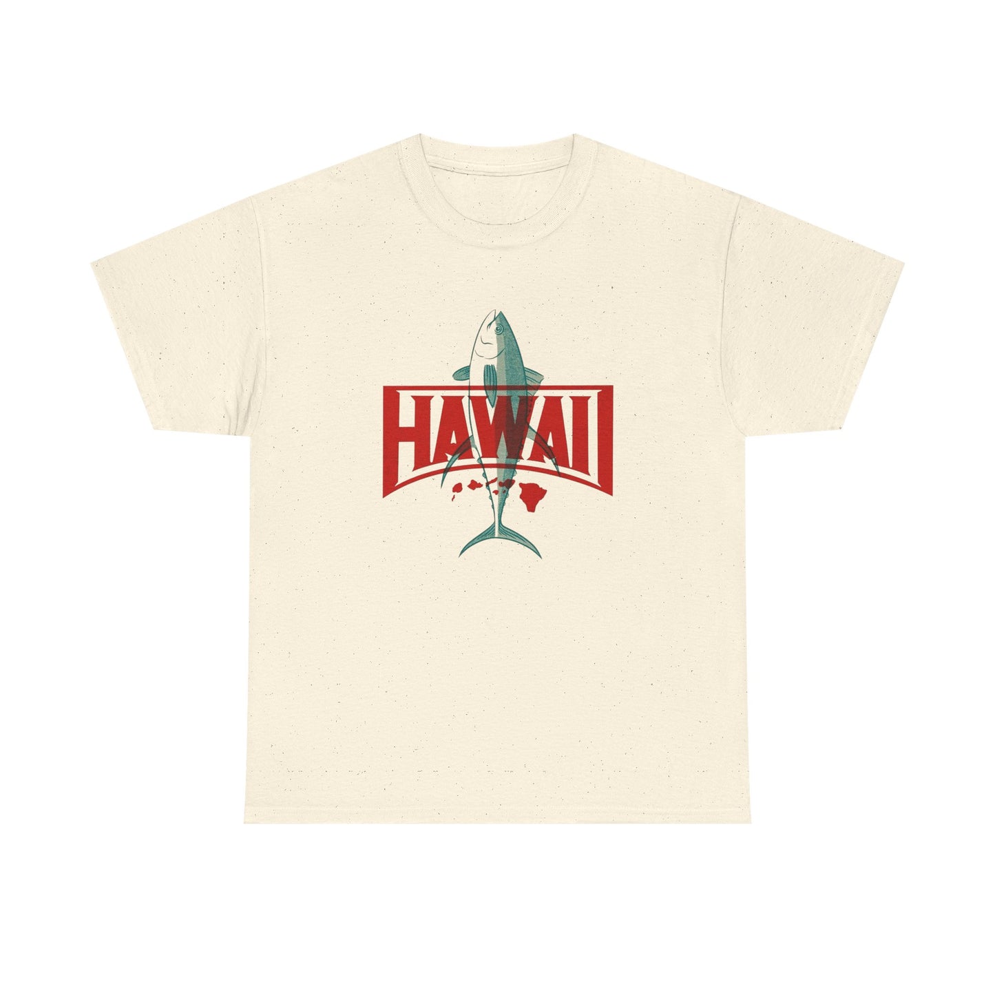 Hawaii Fishing Graphic T Shirt NEW ADULT Unisex Heavy Cotton Tee