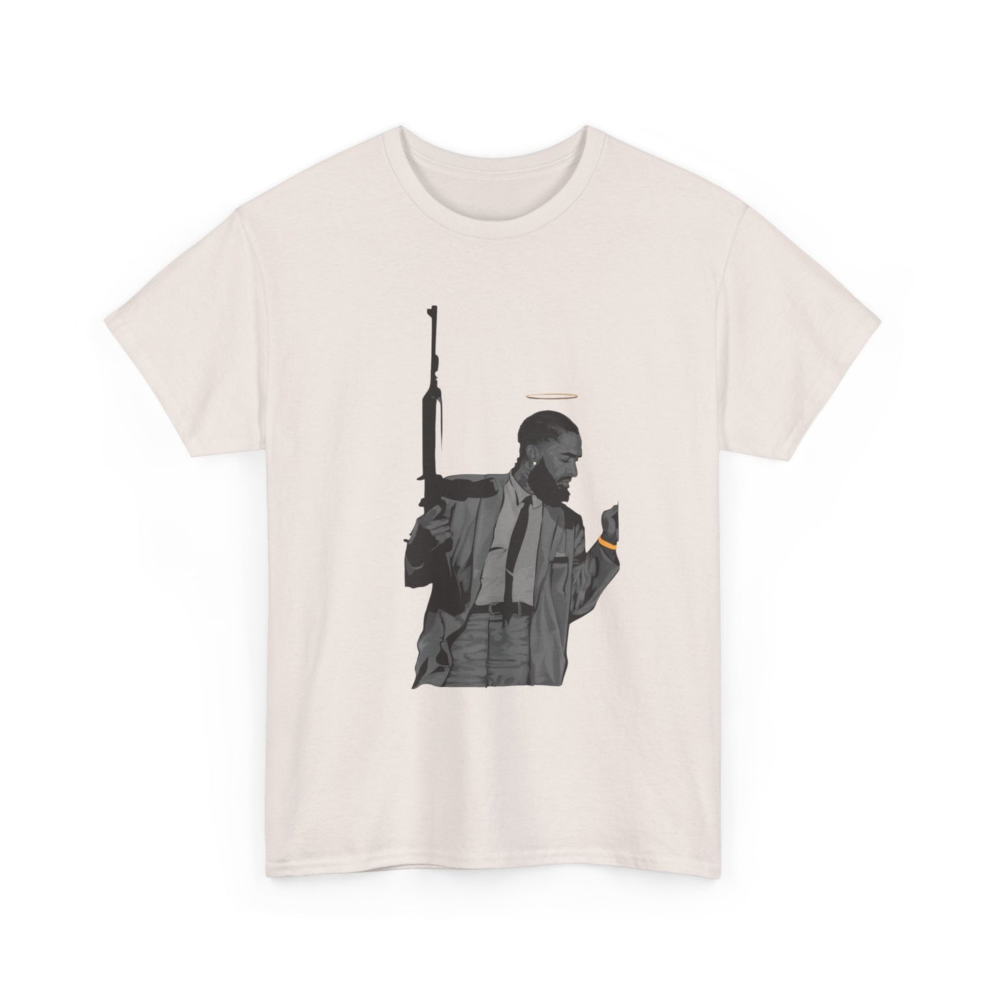 Malcolm X Hustle Rap Hip Hop Cali Graphic T Shirt Heavy Cotton Tee NEW Gift