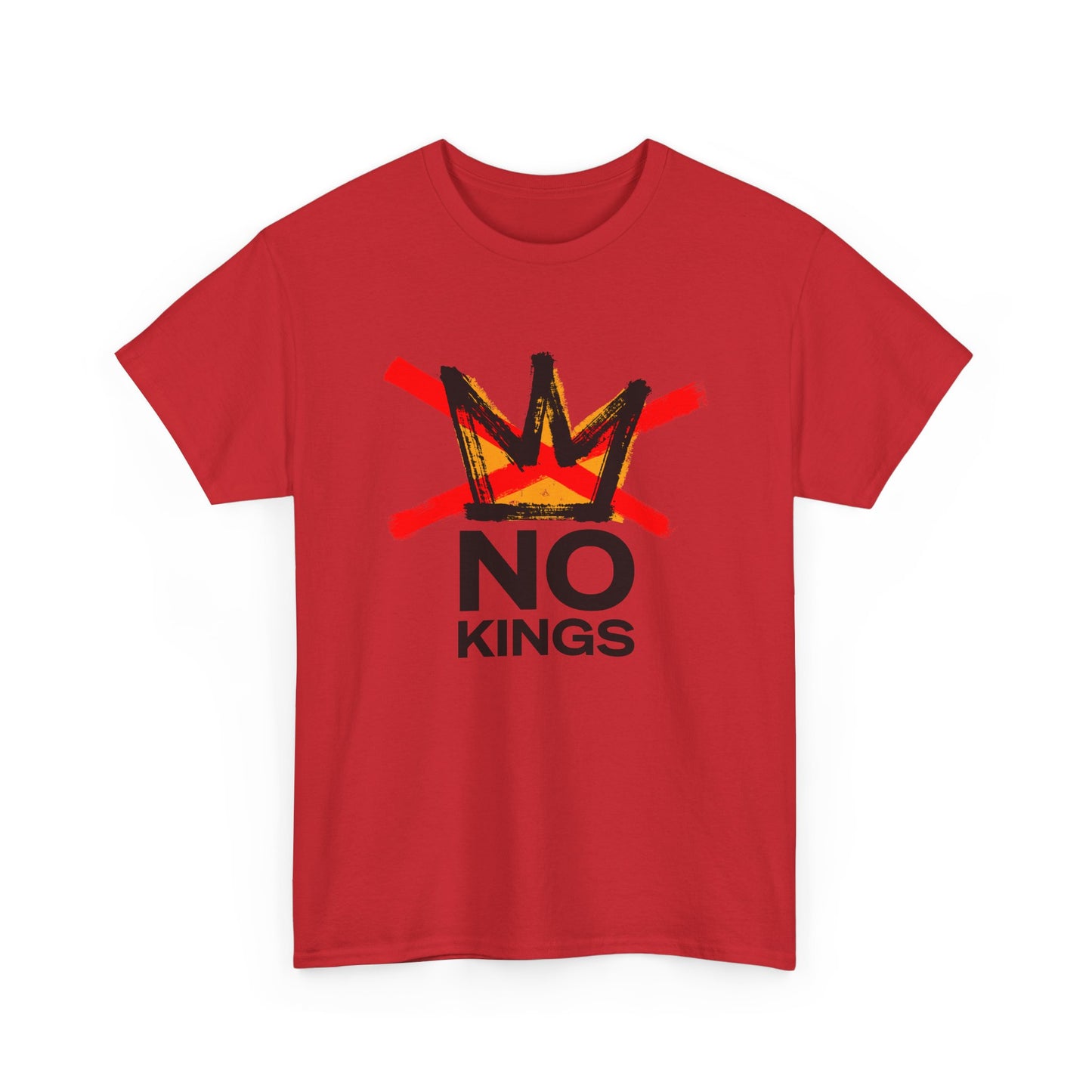 No Kings Graphic T Shirt Protest Resist BLM Support Unisex Heavy Cotton Tee