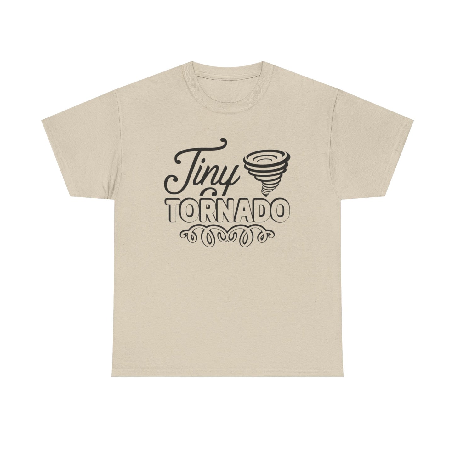 Tiny Tornado Funny Graphic T Shirt Unisex Heavy Cotton Tee