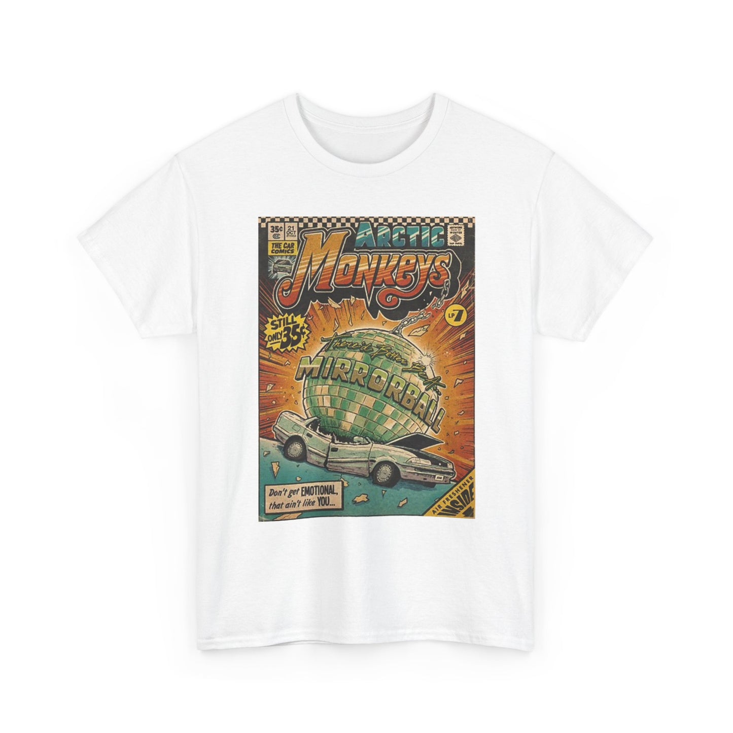 Arctic Monkeys Graphic T Shirt Vintage Comic Book Unisex Heavy Cotton Tee