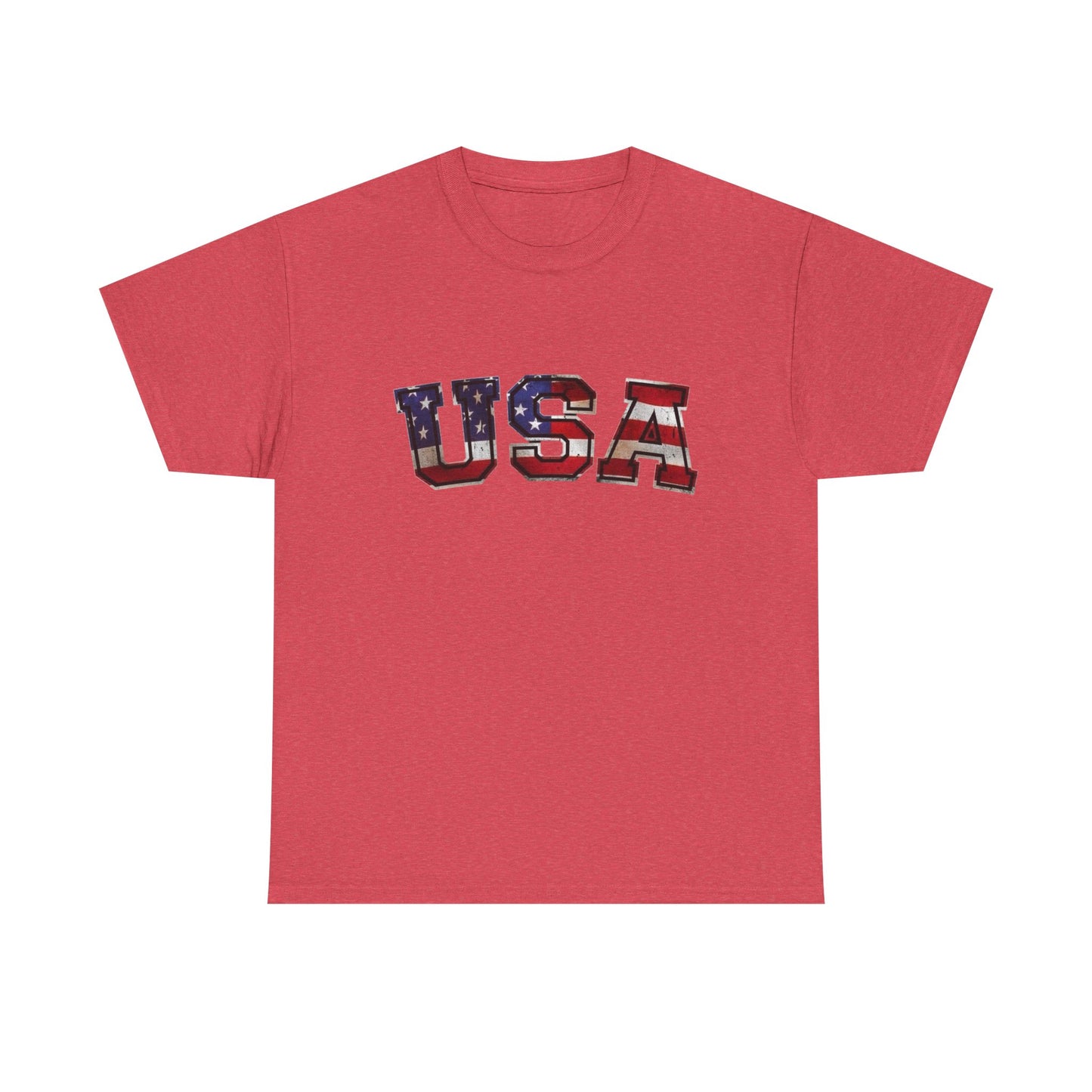 USA American Flag Retro Graphic T Shirt Unisex NEW Heavy Cotton Tee