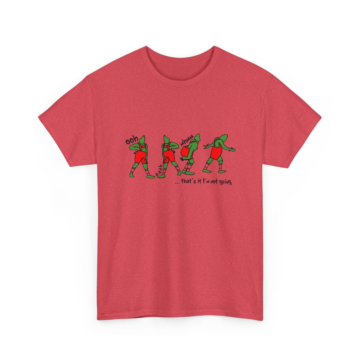 Funny Grinch Retro Christmas Jokes Graphic T Shirt Unisex NEW Heavy Cotton Tee