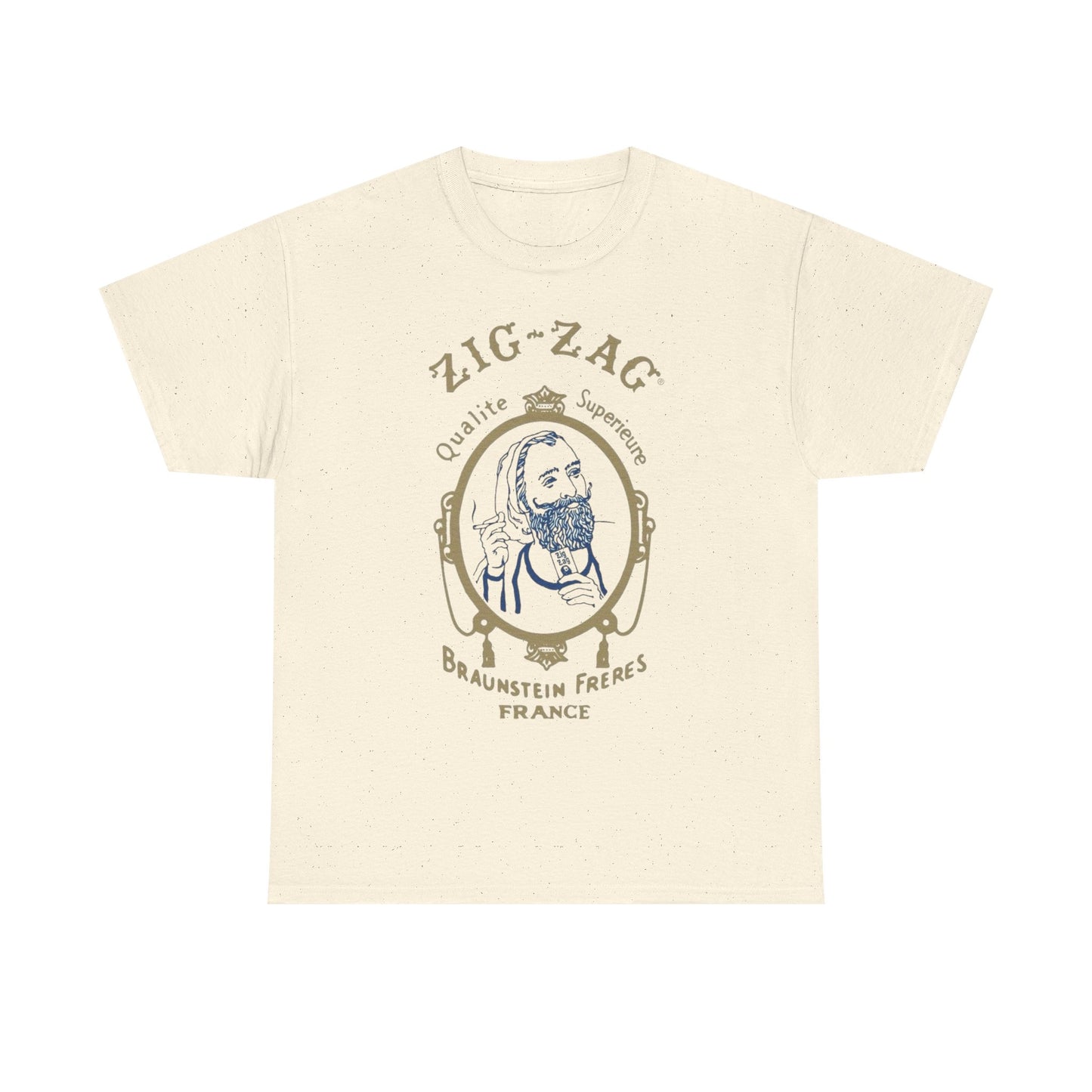 Zigzag Vintage Weed Graphic T Shirt Unisex Heavy Cotton Tee