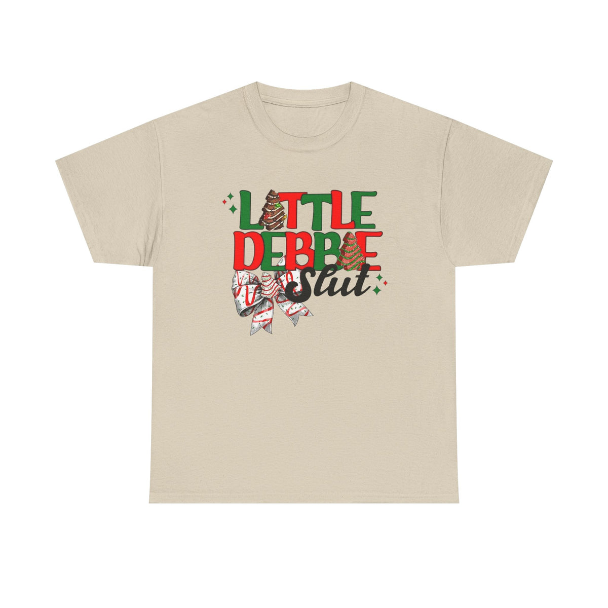 Little Debbie Slut Funny Christmas Graphic T Shirt Unisex NEW Heavy Cotton Tee