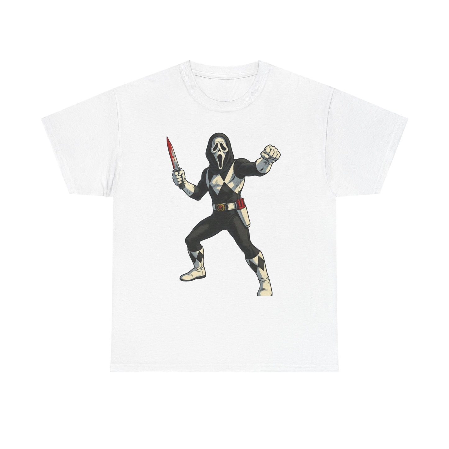 Power Rangers Funny Scream Graphic T Shirt NEW Unisex Heavy Cotton Tee