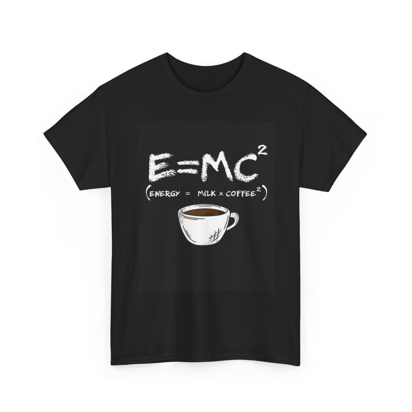 Coffee Equals Energy T Shirt Graphic Funny Unisex Heavy Cotton Tee