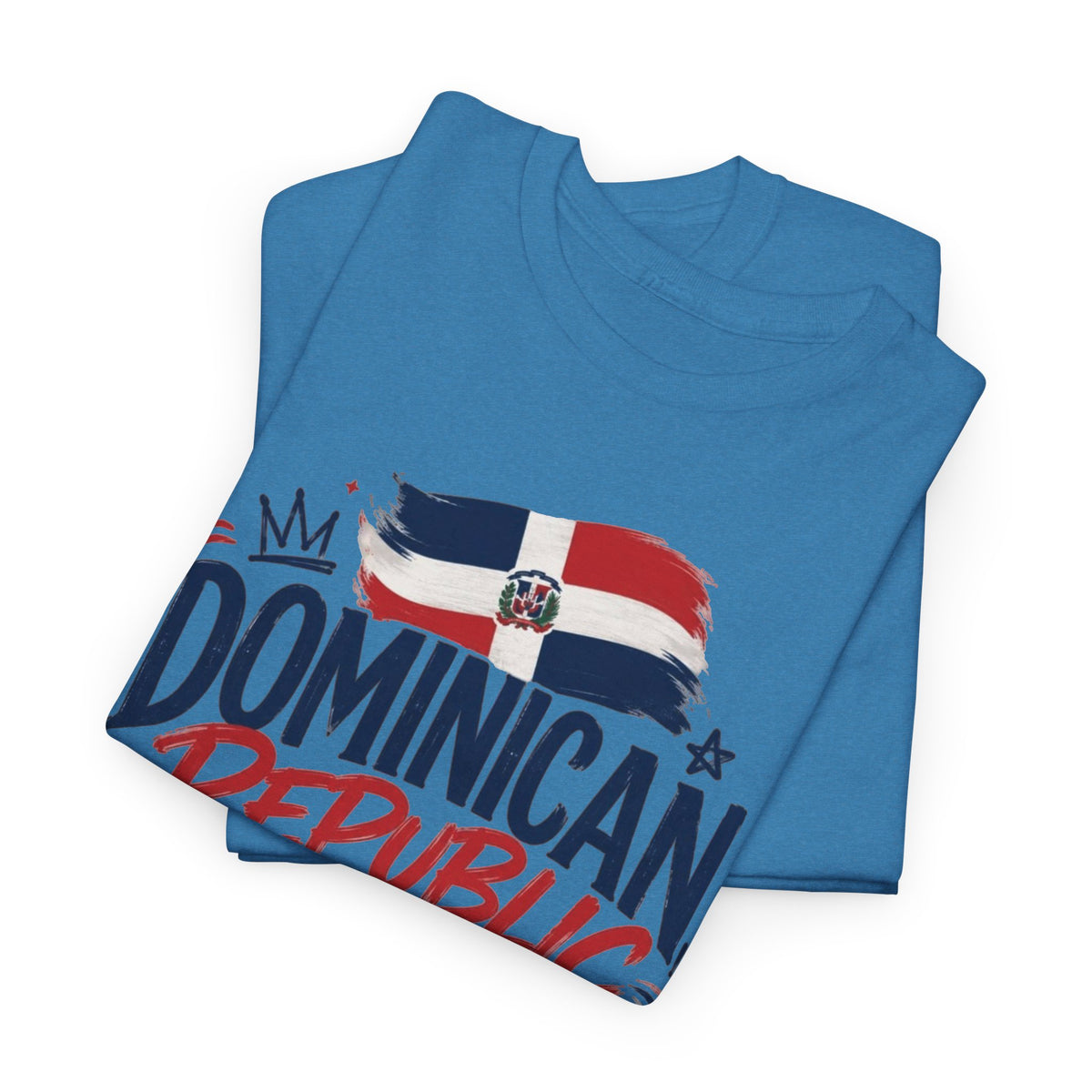 Dominican Republic Graphic T Shirt Men's Flag Retro Heavy Cotton Tee