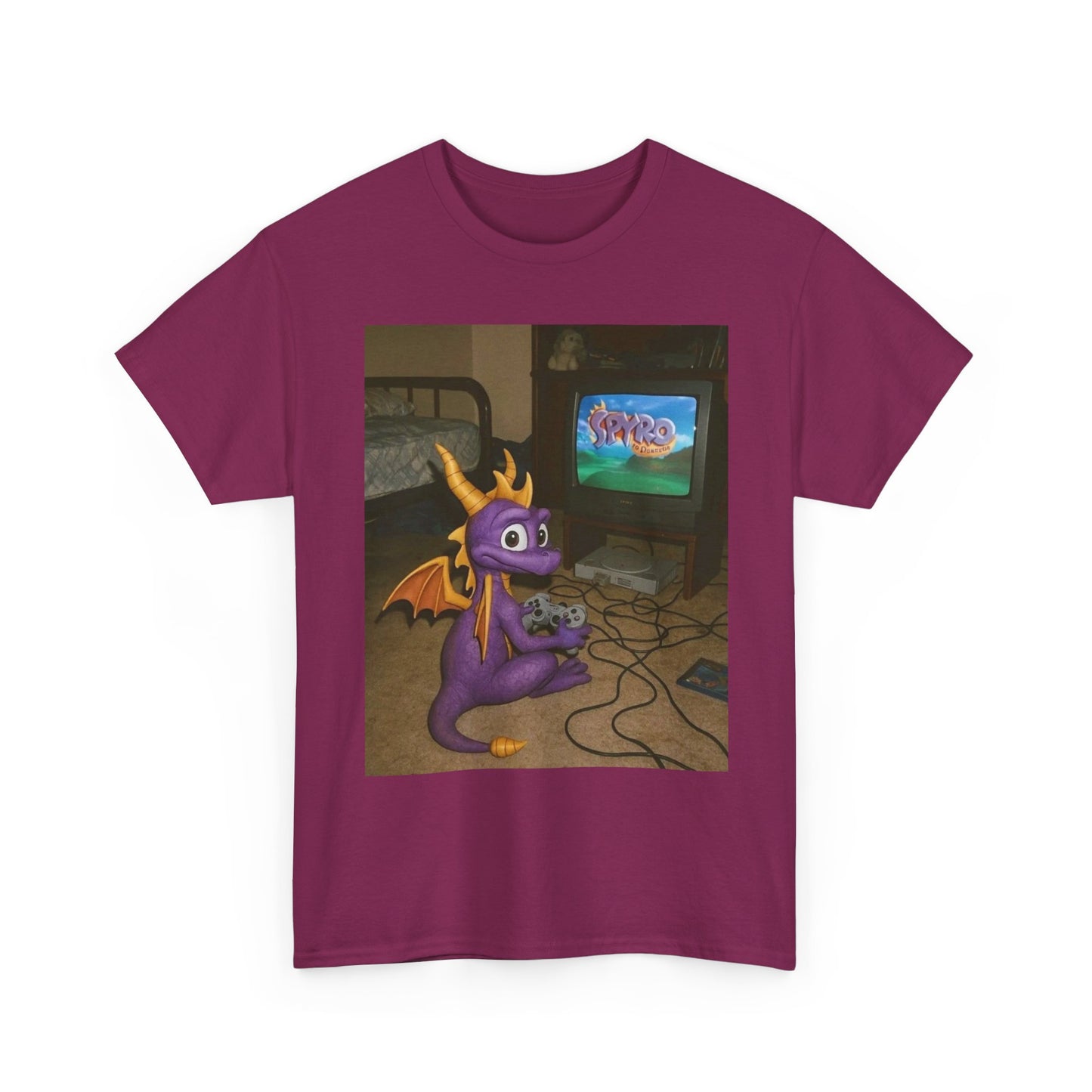 Spyro Graphic T Shirt Vintage Funny Gaming Unisex Heavy Cotton Tee