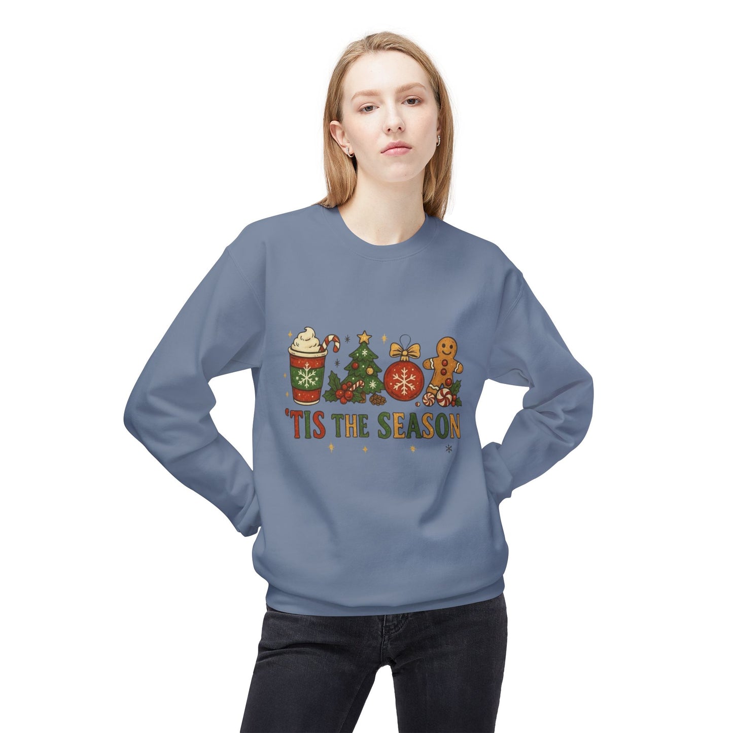 Tis The Season Christmas Sweater Holiday's NEW Unisex Fleece Crewneck Sweatshirt