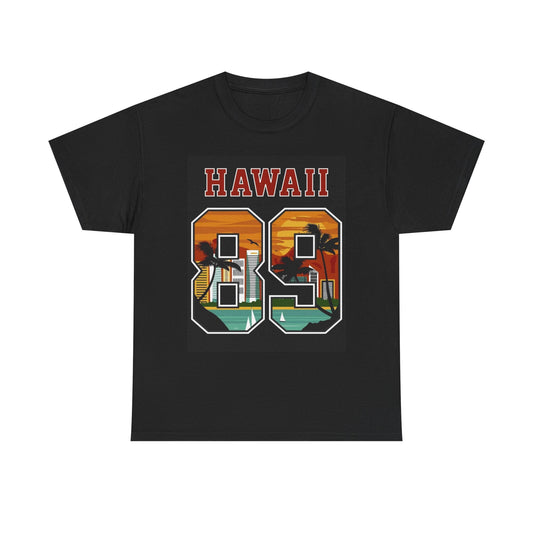 Hawaii Graphic T Shirt Vintage Vacation Merch Unisex Heavy Cotton Tee