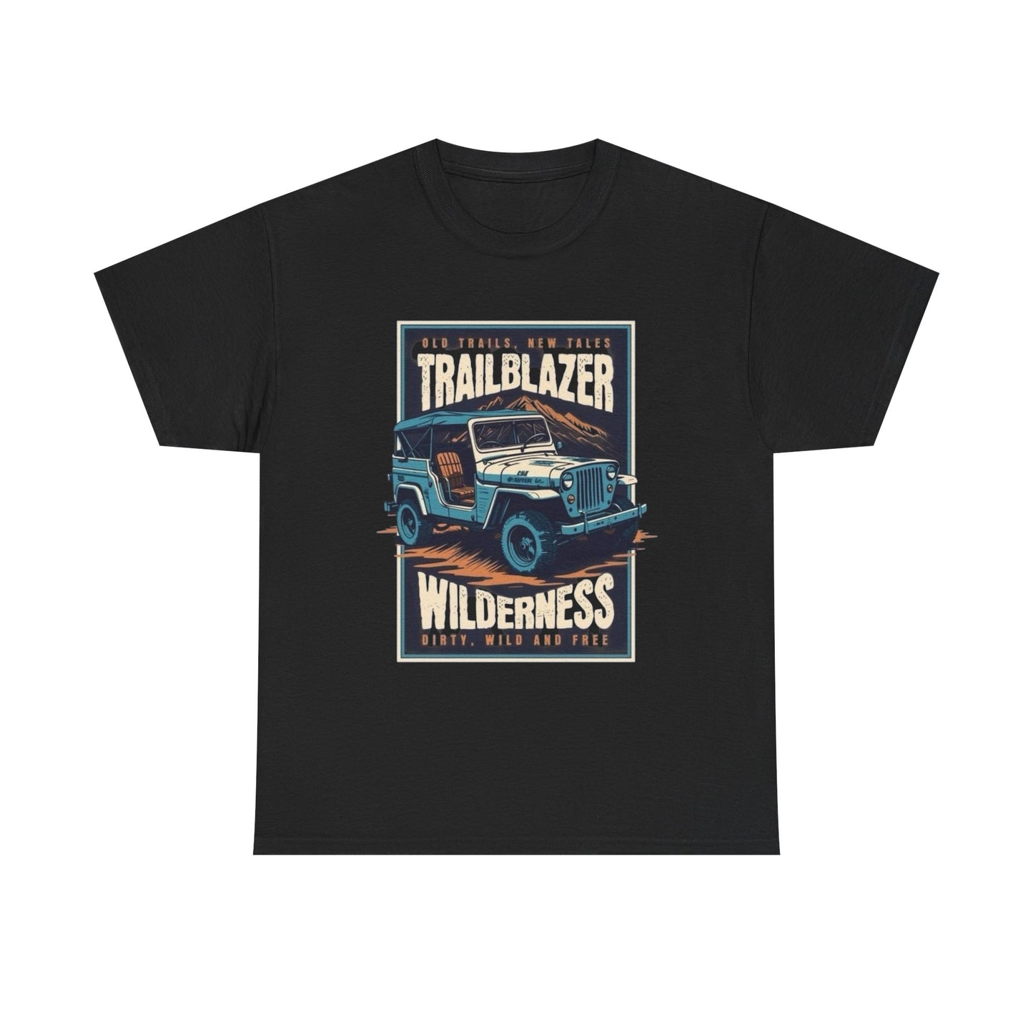 Wilderness Trailblazer Offroading Graphic T Shirt NEW Unisex Heavy Cotton Tee