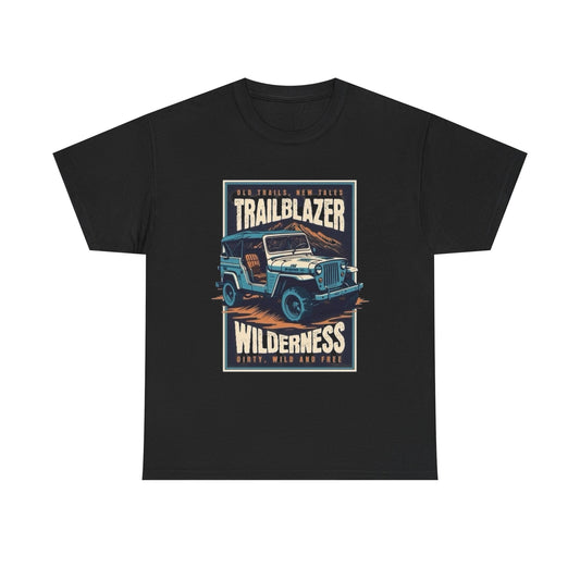 Wilderness Trailblazer Offroading Graphic T Shirt NEW Unisex Heavy Cotton Tee