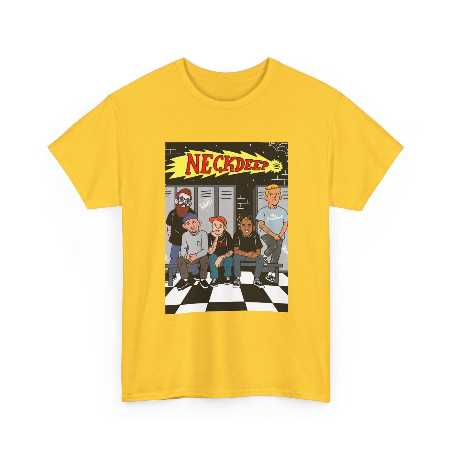 Neck Deep Tshirt Punk Rock UK retro Album art Unisex Heavy Cotton Tee