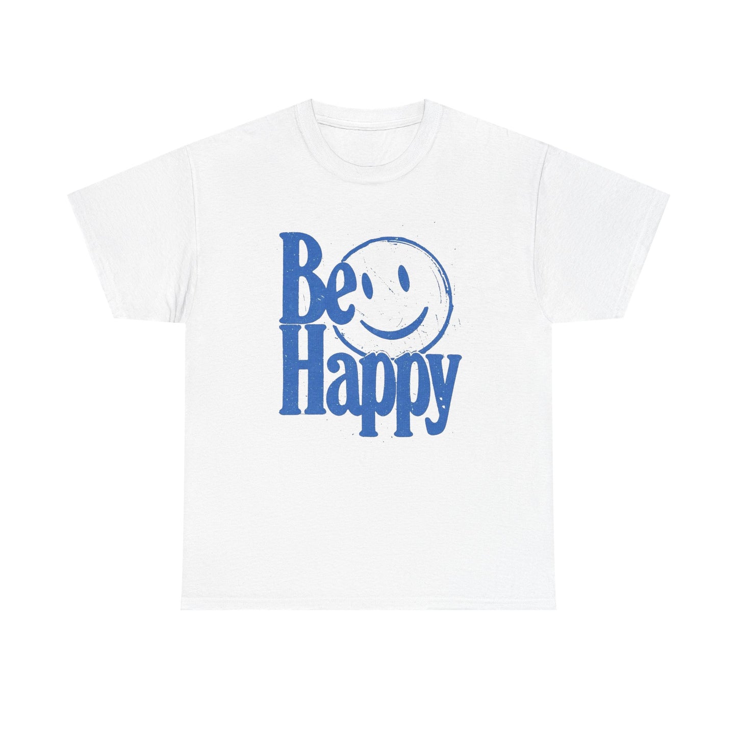 Be Happy Retro Graphic T Shirt Unisex Cotton Tee - New Gift - Tee