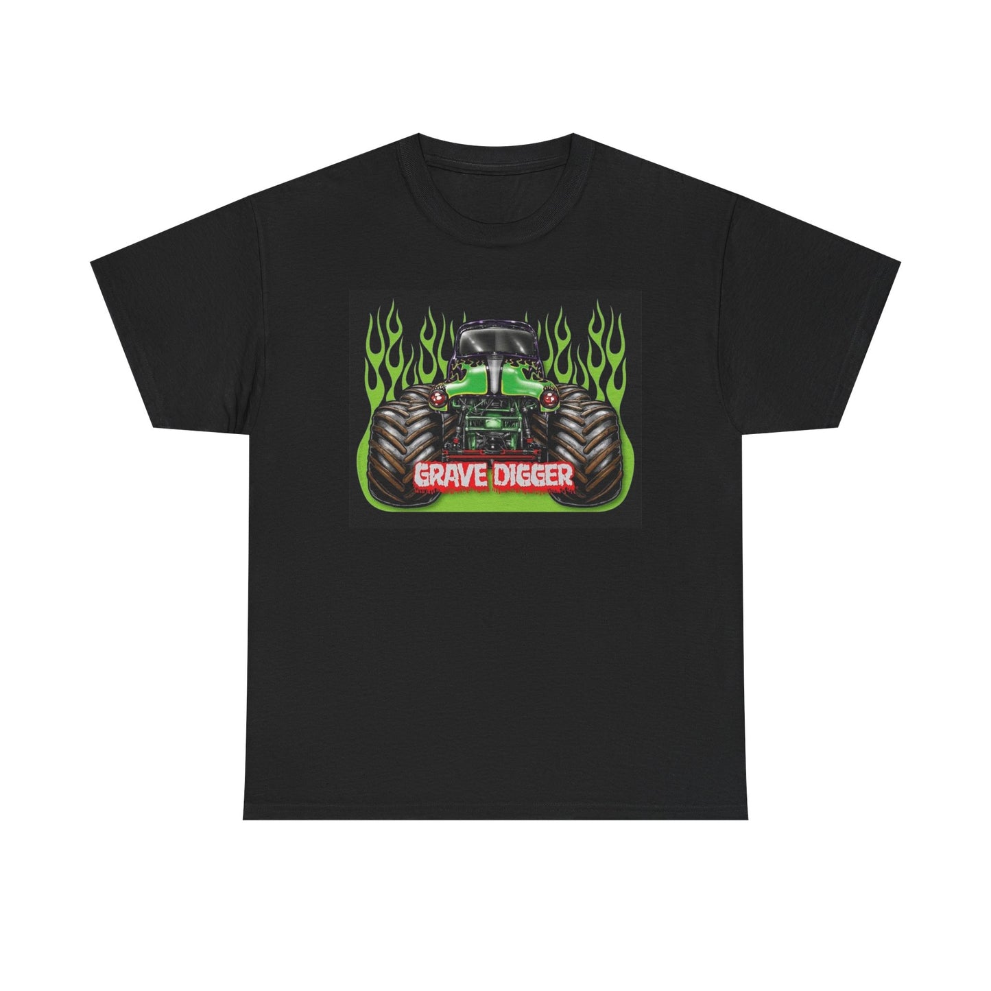 Grave Digger Graphic T Shirt Monster Truck Retro 90s Unisex Heavy Cotton Tee
