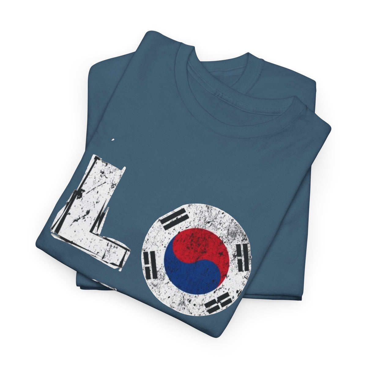 Love South Korea Graphic T Shirt Men's Heavy Cotton Tee
