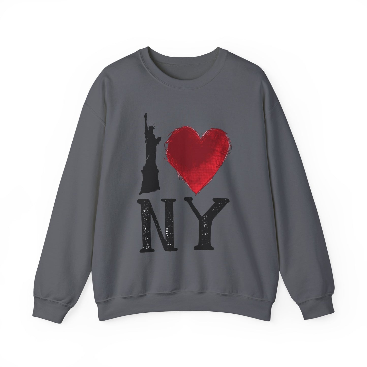 I Love NY Graphic Sweater NEW Unisex Heavy Blend™ Crewneck Sweatshirt