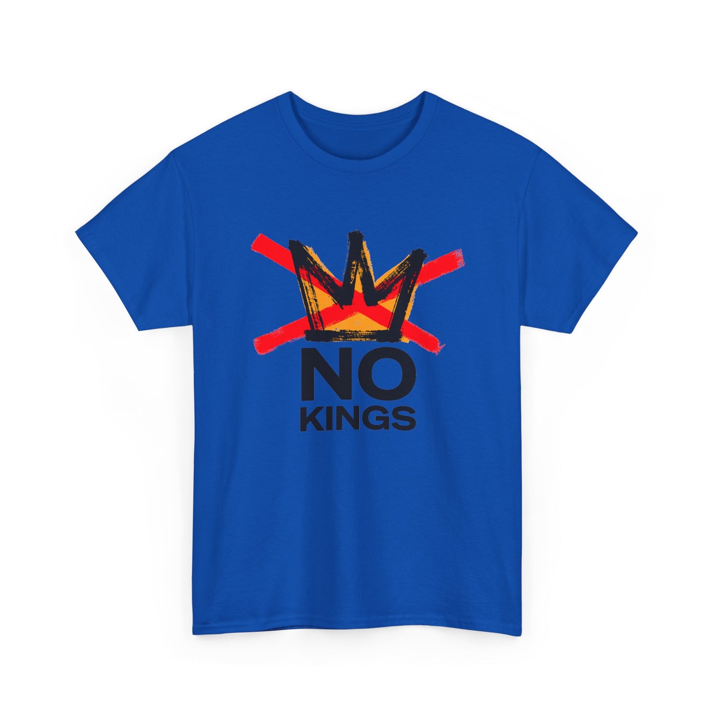 No Kings Graphic T Shirt Protest Resist BLM Support Unisex Heavy Cotton Tee