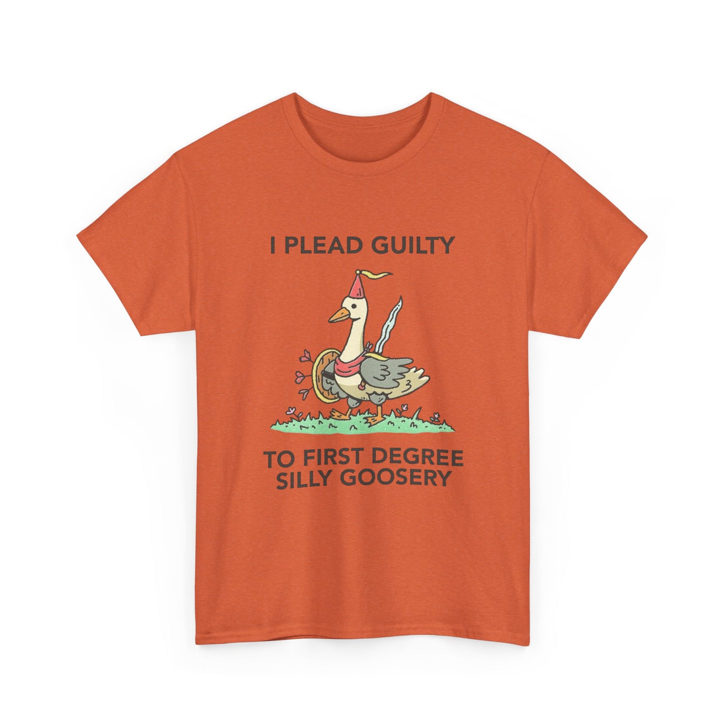 I Plead Guilty Silly Funny Graphic T Shirt Unisex Heavy Cotton Tee