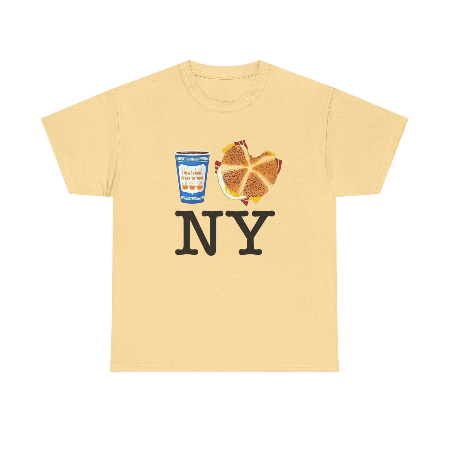 I Love New York Bodega Breakfast Graphic T Shirt Unisex NEW Heavy Cotton Tee