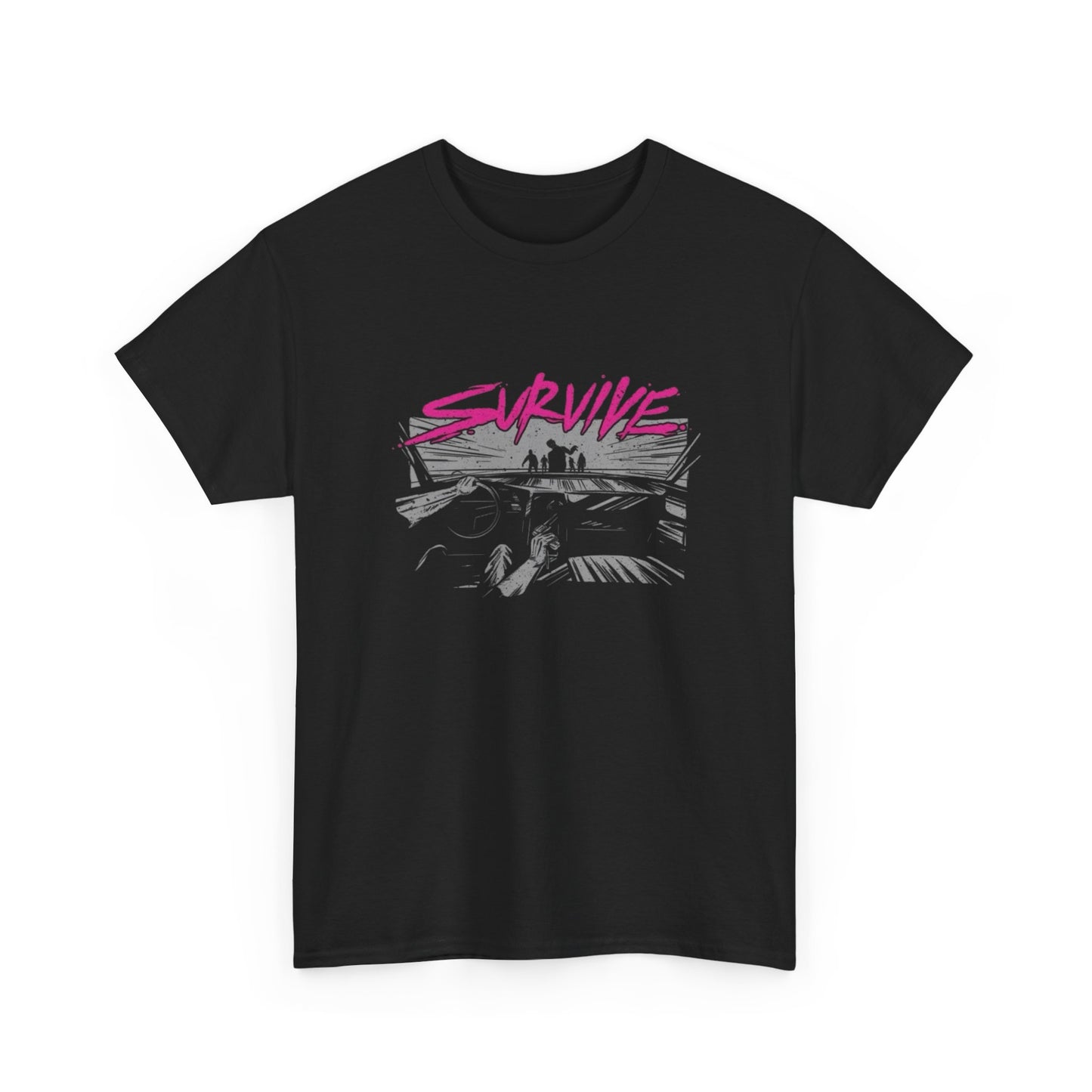 Survive The Apocalypse Graphic T Shirt Heavy Cotton Tee NEW ADULT UNISEX
