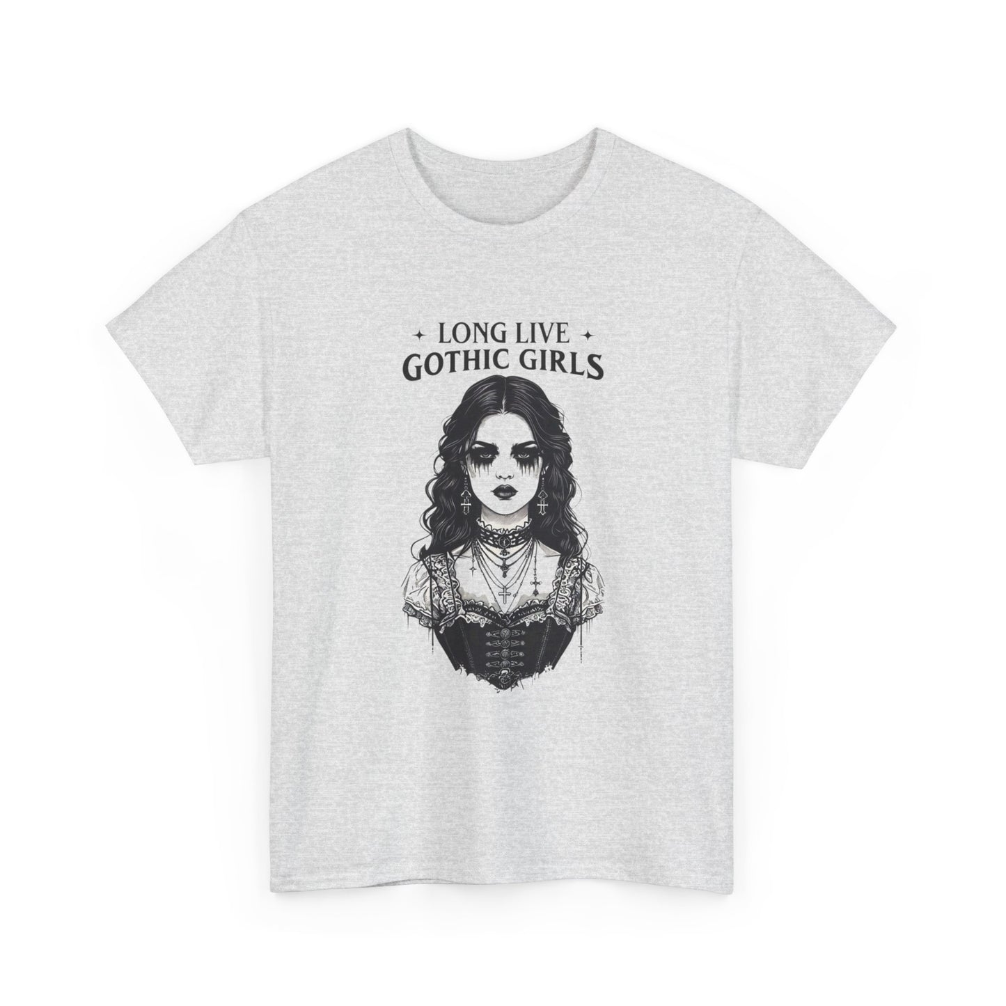 Long Live Gothic Girls Graphic T Shirt Unisex Heavy Cotton Tee