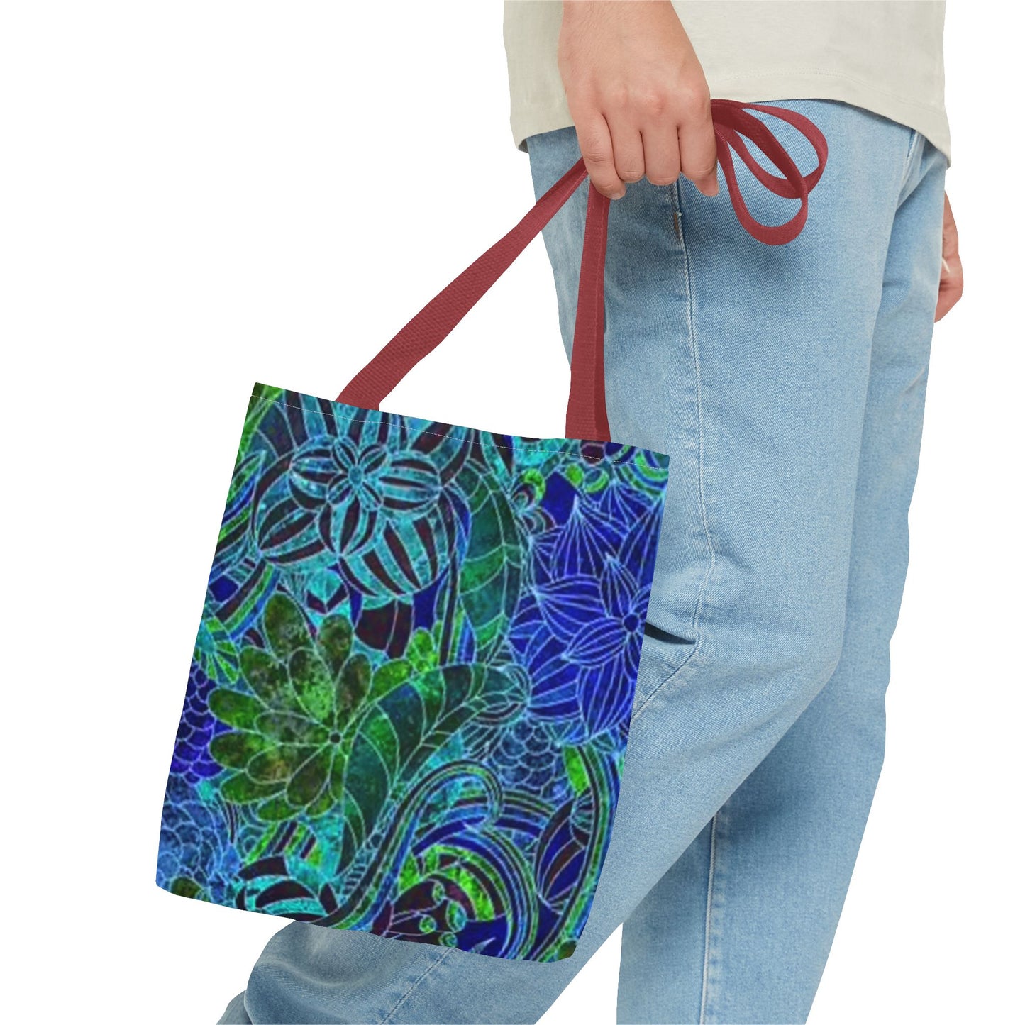 Blue And Green Multi Color BRAND NEW MODERN Tote Bag (AOP)