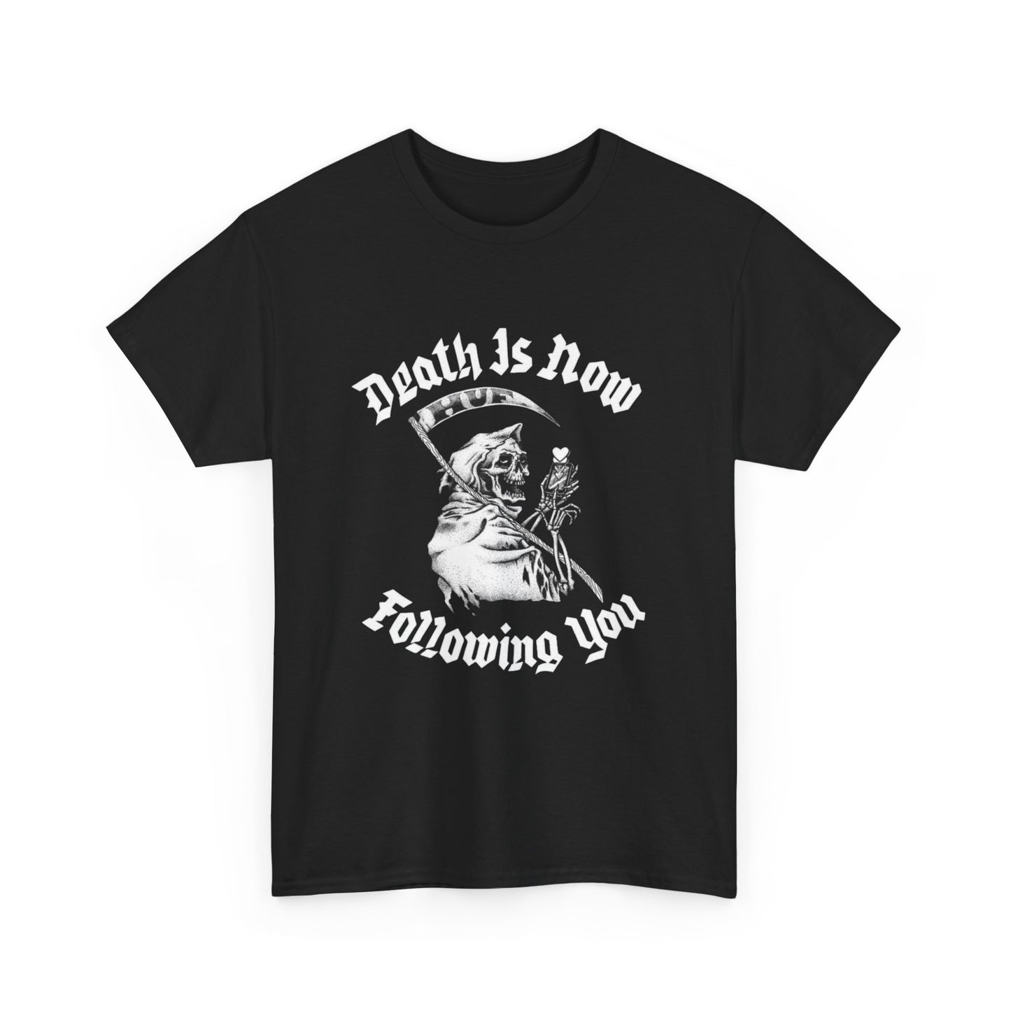 Death Is Following You Social Media Graphic T Shirt Unisex Heavy Cotton Tee GIFT