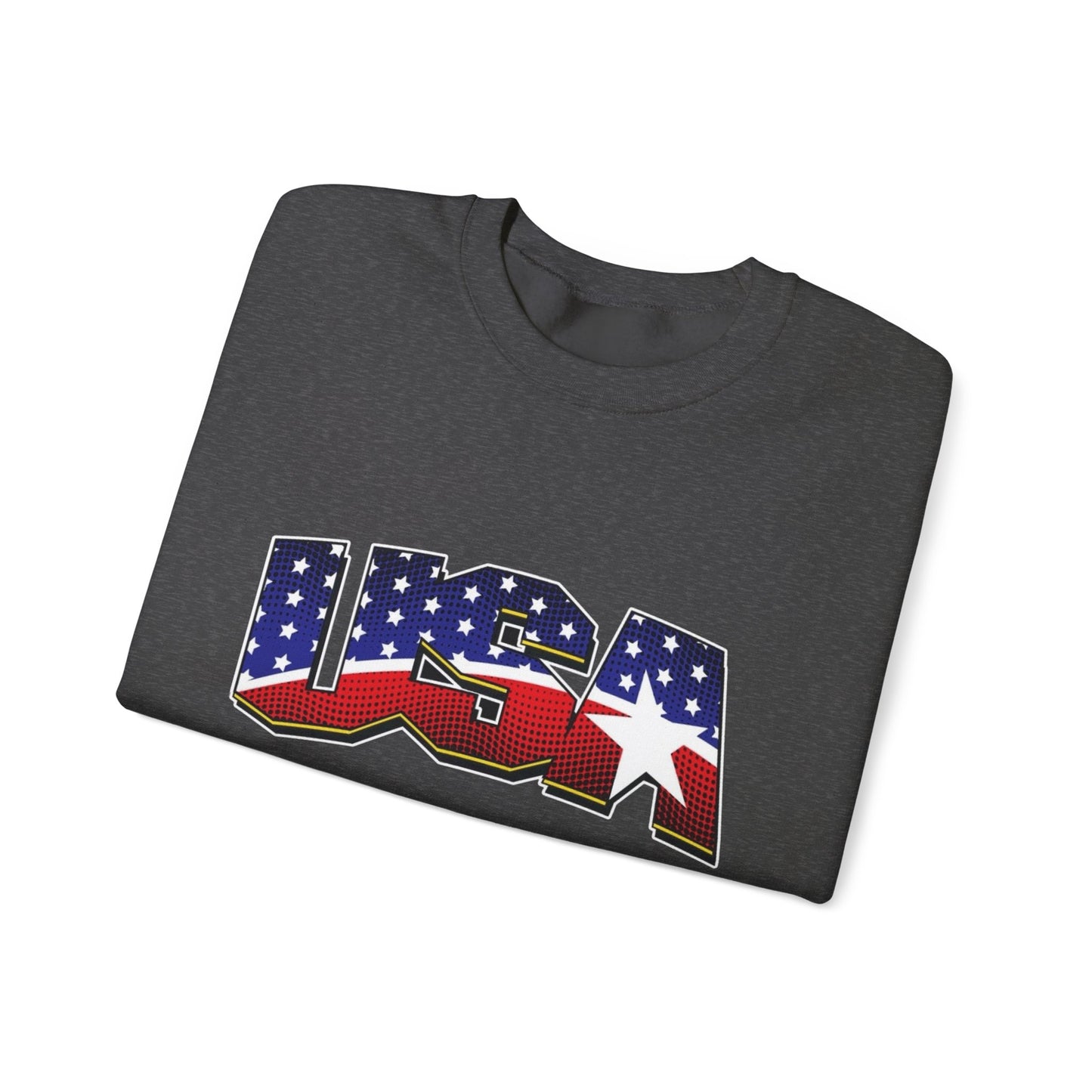 USA American Flag Sweater NEW Unisex Heavy Blend™ Crewneck Sweatshirt