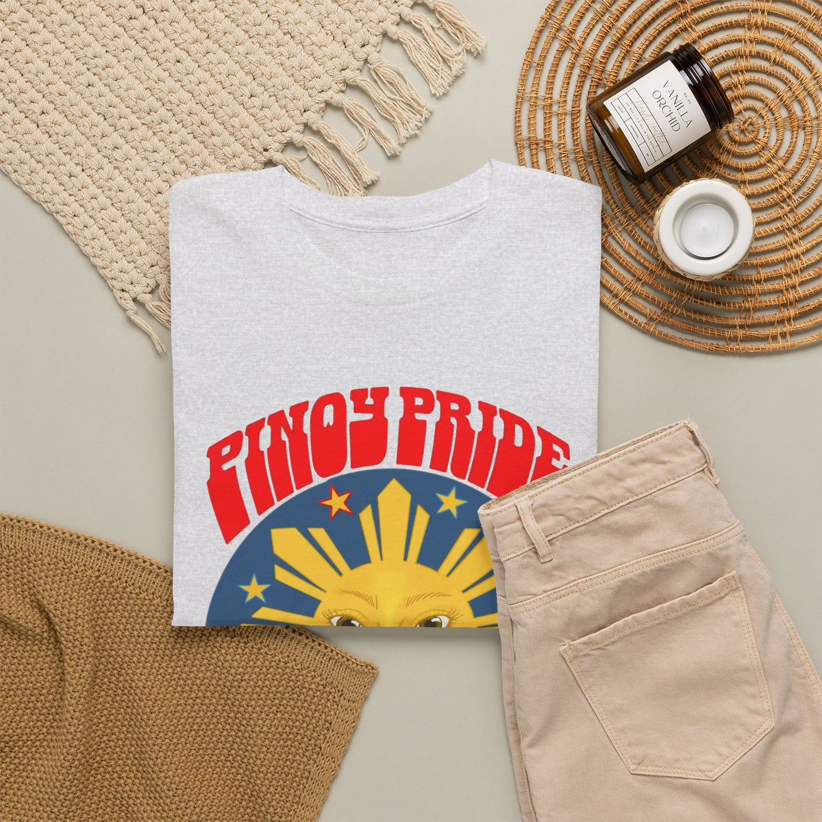 Pinoy Pride Graphic T Shirt Men's Classic Filipino Heavy Cotton Tee