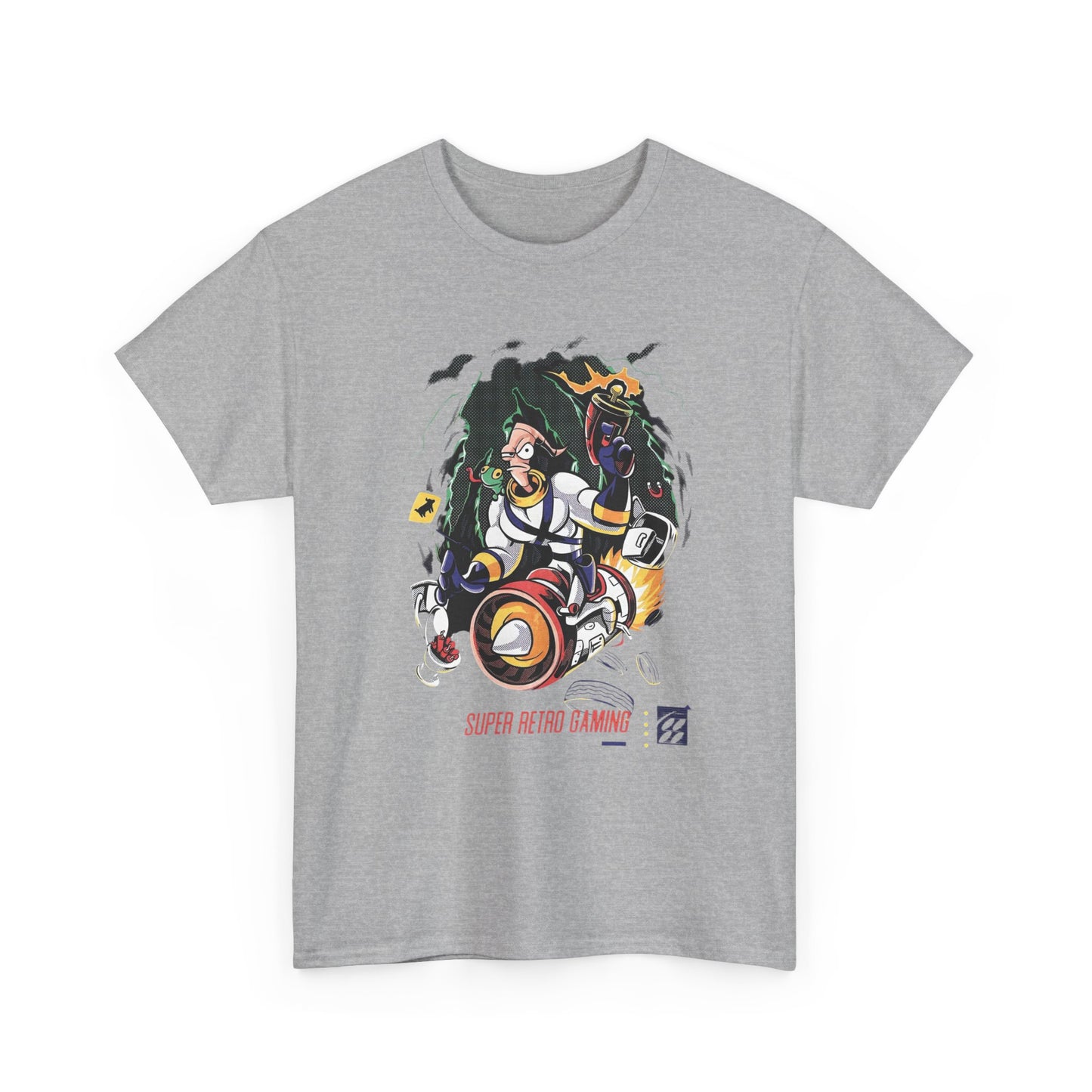 Earth Worm Jim Vintage Gaming Retro Graphic T Shirt NEW Unisex Heavy Cotton Tee