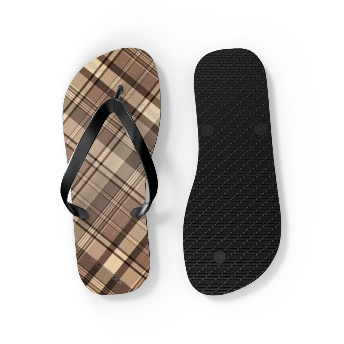 Brown Stripe Sandals, Beach Shoes, Vacation Flip Flops, Pool Slides