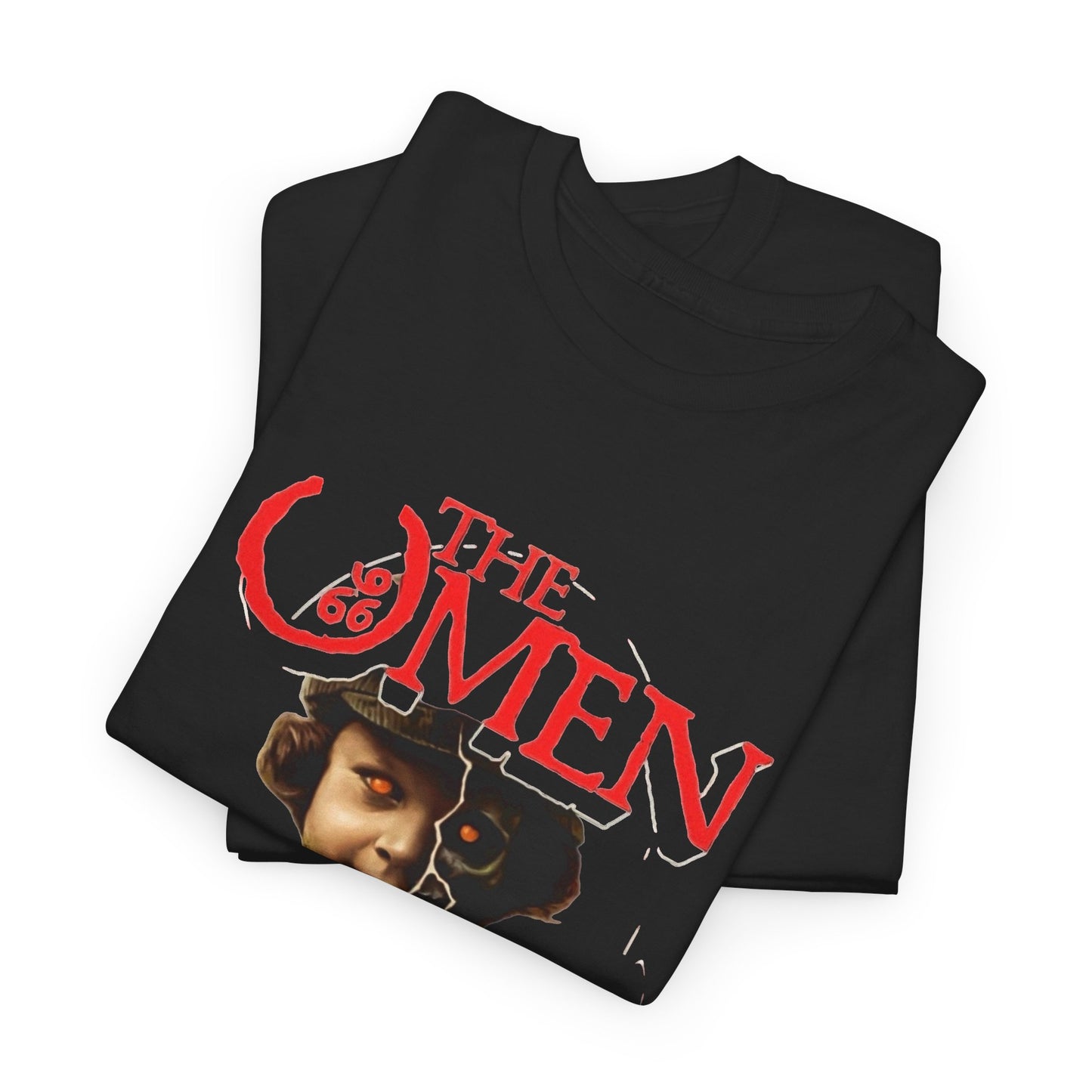 The Omen Retro Horror Graphic T Shirt NEW ADULT Vintage